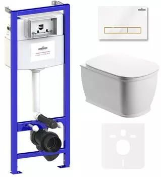 Комплект инсталляции Lavinia Boho Relfix Bell Pro Rimless 75110011 (состоит из 38010010, 38050802, 3301101)