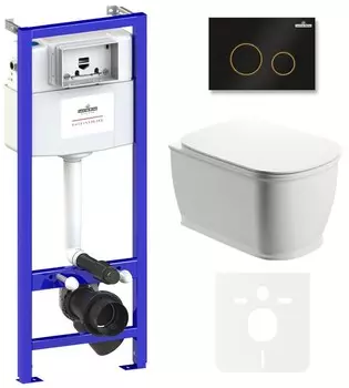 Комплект инсталляции Lavinia Boho Relfix Bell Pro Rimless 75110012 (состоит из 38010010, 38050803, 3301101)