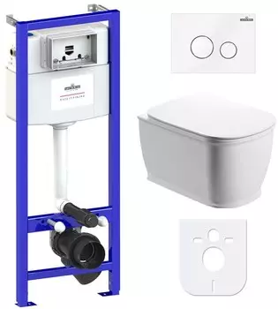 Комплект инсталляции Lavinia Boho Relfix Bell Pro Rimless 77040047 (состоит из 3301101R, 33290100, 38010010, 3805004W)