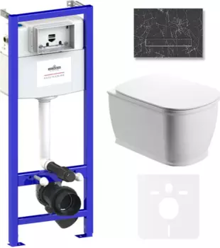 Комплект инсталляции Lavinia Boho Relfix Bell Pro Rimless 75110014 (состоит из 38010010, 38050901, 3301101R, 33290100)