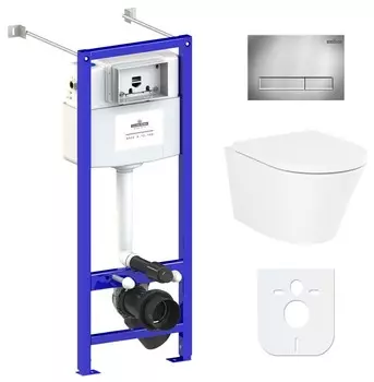 Комплект инсталляции Lavinia Boho Relfix Biore Compacto Rimless 77050170 (состоит из 3304101C, 33290420, 38010020, 3805001C)