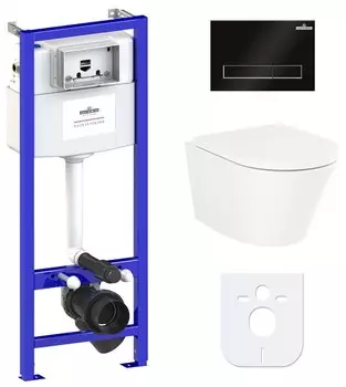 Комплект инсталляции Lavinia Boho Relfix Biore Compacto Rimless 77040088 (состоит из 3304101C, 33290420, 38010010, 380501MB)