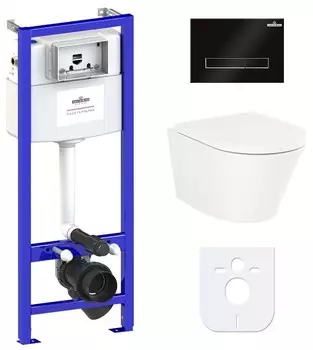 Комплект инсталляции Lavinia Boho Relfix Biore Compacto Rimless 77040094 (состоит из 3304101C, 33290420, 38010010, 3805003B)