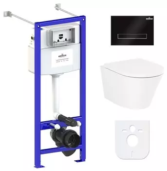 Комплект инсталляции Lavinia Boho Relfix Biore Compacto Rimless 77050178 (состоит из 3304101C, 33290420, 38010020, 3805003B)