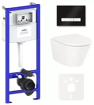 Комплект инсталляции Lavinia Boho Relfix Biore Compacto Rimless 75110143 (состоит из 38010010, 38050701, 3304101C, 33290420)