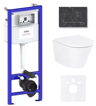 Комплект инсталляции Lavinia Boho Relfix Biore Compacto Rimless 75110150 (состоит из 38010010, 38050901, 3304101C, 33290420)