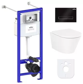 Комплект инсталляции Lavinia Boho Relfix Biore Rimless 77050190 (состоит из 3304102R, 33290410, 38010020, 3805003B)