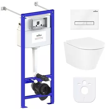 Комплект инсталляции Lavinia Boho Relfix Biore Rimless 77050189 (состоит из 3304102R, 33290410, 38010020, 3805003W)