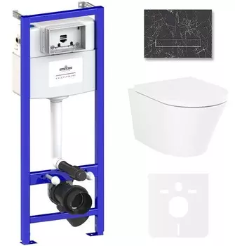 Комплект инсталляции Lavinia Boho Relfix Biore Rimless 75110184 (состоит из 38010010, 38050901, 3304102R, 33290410)