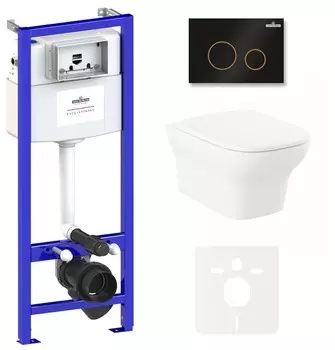 Комплект инсталляции Lavinia Boho Relfix Bristol Rimless 75110216 (состоит из 38010010, 38050803, 3305101R, 33290500)