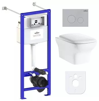 Комплект инсталляции Lavinia Boho Relfix Bristol Rimless 77050199 (состоит из 3305101R, 33290500, 38010020, 380502MC)