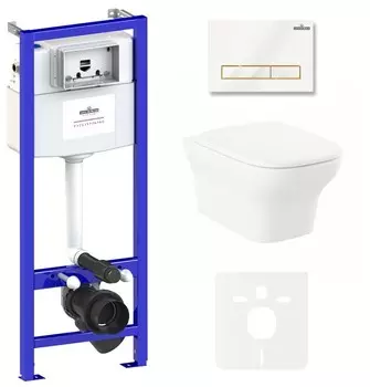 Комплект инсталляции Lavinia Boho Relfix Bristol Rimless 75110215 (состоит из 38010010, 38050802, 3305101R, 33290500)