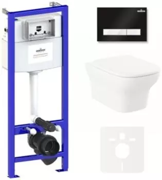 Комплект инсталляции Lavinia Boho Relfix Bristol Rimless 75110208 (состоит из 38010010, 38050601, 3305101R, 33290500)