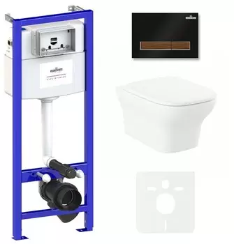 Комплект инсталляции Lavinia Boho Relfix Bristol Rimless 75110209 (состоит из 38010010, 38050602, 3305101R, 33290500)