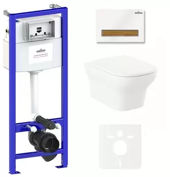 Комплект инсталляции Lavinia Boho Relfix Bristol Rimless 75110210 (состоит из 38010010, 38050603, 3305101R, 33290500)