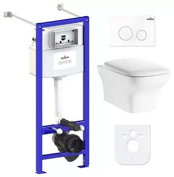 Комплект инсталляции Lavinia Boho Relfix Bristol Rimless 77050197 (состоит из 3305101R, 33290500, 38010020, 3805002W)