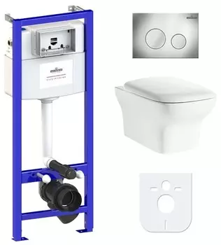 Комплект инсталляции Lavinia Boho Relfix Bristol Rimless 77040114 (состоит из 3305101R, 33290500, 38010010, 3805002C)