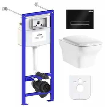 Комплект инсталляции Lavinia Boho Relfix Bristol Rimless 77050202 (состоит из 3305101R, 33290500, 38010020, 3805003B)