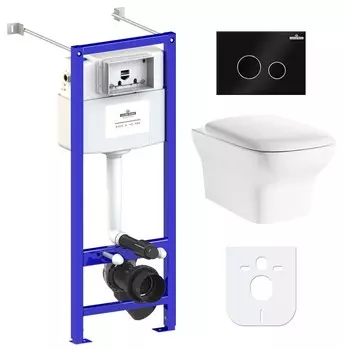 Комплект инсталляции Lavinia Boho Relfix Bristol Rimless 77050204 (состоит из 3305101R, 33290500, 38010020, 3805004B)