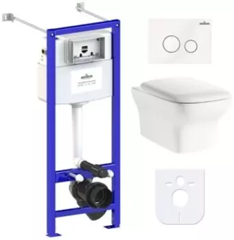 Комплект инсталляции Lavinia Boho Relfix Bristol Rimless 77050203 (состоит из 3305101R, 33290500, 38010020, 3805004W)