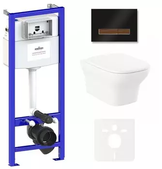 Комплект инсталляции Lavinia Boho Relfix Bristol Rimless 75110212 (состоит из 38010010, 38050702, 3305101R, 33290500)