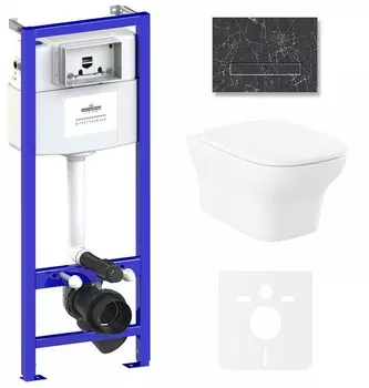 Комплект инсталляции Lavinia Boho Relfix Bristol Rimless 75110218 (состоит из 38010010, 38050901, 3305101R, 33290500)