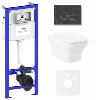 Комплект инсталляции Lavinia Boho Relfix Bristol Rimless 75110219 (состоит из 38010010, 38050902, 3305101R, 33290500)