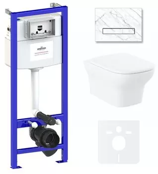 Комплект инсталляции Lavinia Boho Relfix Bristol Rimless 75110220 (состоит из 38010010, 38050903, 3305101R, 33290500)