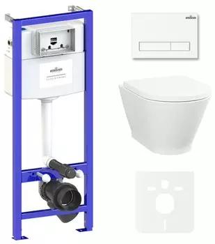 Комплект инсталляции Lavinia Boho Relfix Elegant Rimless 87561059 (состоит из 38010010, 3805001W, 3308101R, 33290700)