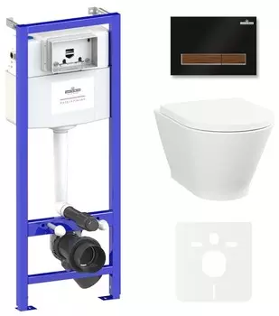 Комплект инсталляции Lavinia Boho Relfix Elegant Rimless 87561075 (состоит из 38010010, 38050602, 3308101R, 33290700)