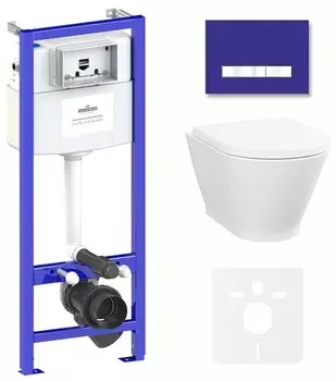 Комплект инсталляции Lavinia Boho Relfix Elegant Rimless 87561073 (состоит из 38010010, 3805005V, 3308101R, 33290700)