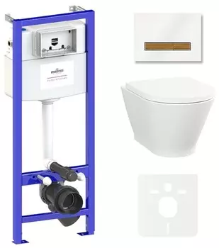 Комплект инсталляции Lavinia Boho Relfix Elegant Rimless 87561079 (состоит из 38010010, 38050703, 3308101R, 33290700)