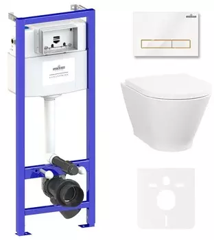 Комплект инсталляции Lavinia Boho Relfix Elegant Rimless 87561081 (состоит из 38010010, 38050802, 3308101R, 33290700)