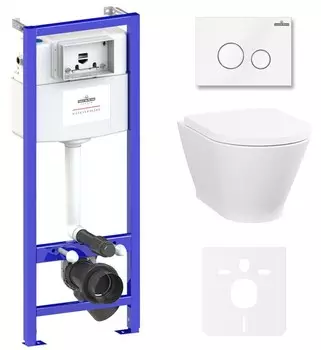 Комплект инсталляции Lavinia Boho Relfix Elegant Rimless 87561069 (состоит из 38010010, 3805004W, 3308101R, 33290700)