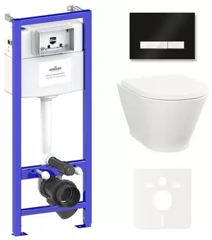 Комплект инсталляции Lavinia Boho Relfix Elegant Rimless 87561077 (состоит из 38010010, 38050701, 3308101R, 33290700)