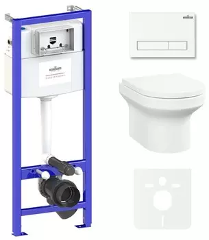 Комплект инсталляции Lavinia Boho Relfix Grance Hill Rimless 87561001 (состоит из 38010010, 3805001W, 3307101R, 33290700)