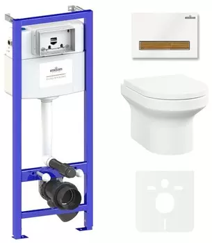 Комплект инсталляции Lavinia Boho Relfix Grance Hill Rimless 87561018 (состоит из 38010010, 38050603, 3307101R, 33290700)