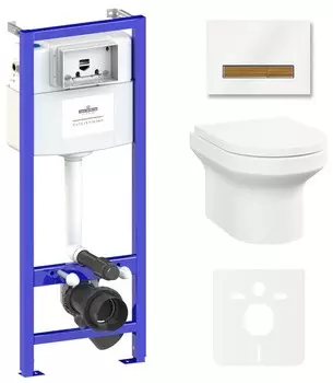 Комплект инсталляции Lavinia Boho Relfix Grance Hill Rimless 87561021 (состоит из 38010010, 38050703, 3307101R, 33290700)