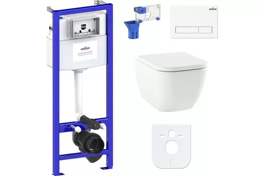 Комплект инсталляции Lavinia Boho Relfix One Rimless 87040073 (состоит из 3302103R, 33290200, 38010010, 3805001W, 38040010)