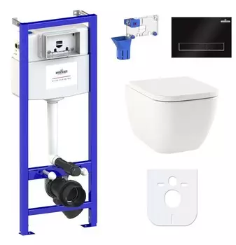 Комплект инсталляции Lavinia Boho Relfix One Rimless 87040076 (состоит из 3302103R, 33290200, 38010010, 380501MB, 38040010)