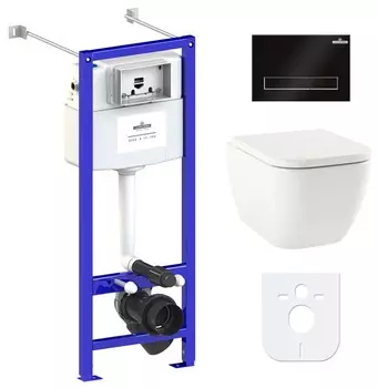 Комплект инсталляции Lavinia Boho Relfix One Rimless 77050160 (состоит из 3302103R, 33290200, 38010020, 380501MB)