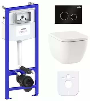 Комплект инсталляции Lavinia Boho Relfix One Rimless 77040080 (состоит из 3302103R, 33290200, 38010010, 380502MB)