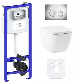 Комплект инсталляции Lavinia Boho Relfix One Rimless 77040078 (состоит из 3302103R, 33290200, 38010010, 3805002C)