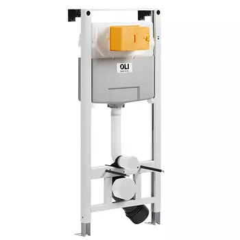 Комплект инсталляции OLI 120 ECO Sanitarblock (0500*1150*0126),мех + Панель слива SLIM белый (879236mSL01)