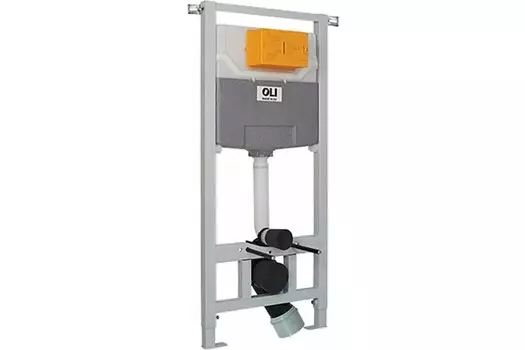 Комплект инсталляции OLI 120 ECO Sanitarblock (0500*1150*0126),мех + Панель слива RIA хром глянец (879236mRA00)
