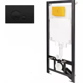 Комплект инсталляции OLI 886914GBO3 (Комплект: Инсталл. OLI 80 ECO, мех.+панель слива OLI Globe черн.)