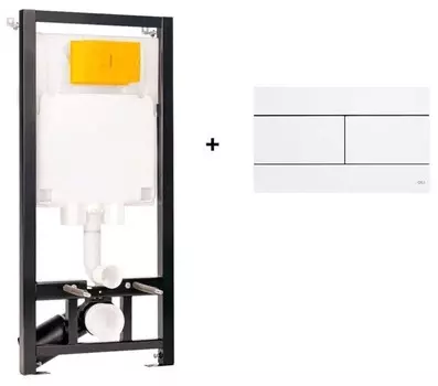 Комплект инсталляции OLI 886914SLO1 (Комплект: Инсталл. OLI 80 ECO, мех.+панель слива OLI Slim бел.)