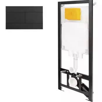 Комплект инсталляции OLI 886914SLO3 (Комплект: Инсталл. OLI 80 ECO, мех.+панель слива OLI Slim черн.)