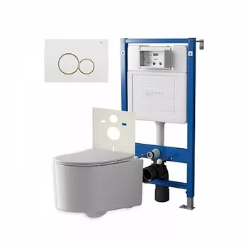 Комплект инсталляции Point Элемент PN45120 (+Клав. Виктория белый/золото PN44061WG +Унитаз Веста PN41701)