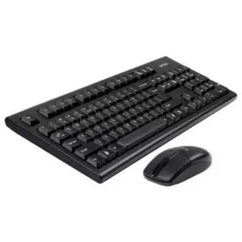 Комплект мыши и клавиатуры A4Tech 3100N черный